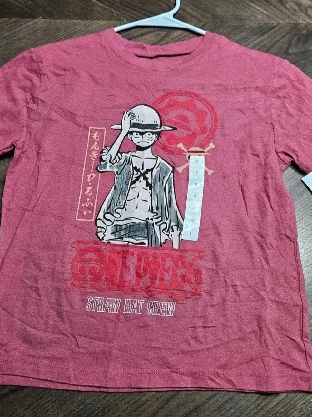 Onepiece Kids Straw Hat Crew Graphic Tee - Rose Pink
